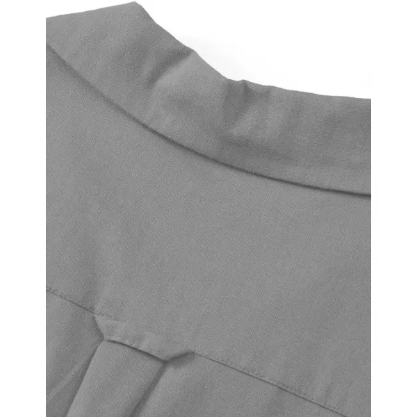 JMIERR Mens Cotton Linen Guayabera Shirts Casual Button Up Short Sleeve Summer Beach Shirt