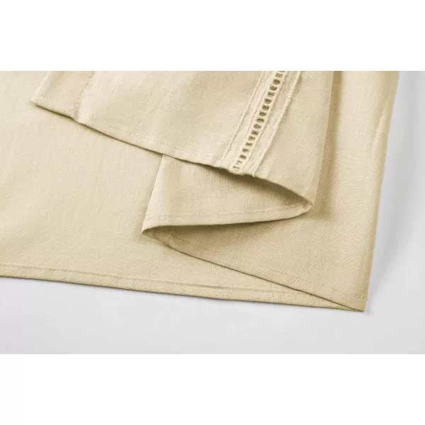 JMIERR Mens Cotton Linen Guayabera Shirts Casual Button Up Short Sleeve Summer Beach Shirt