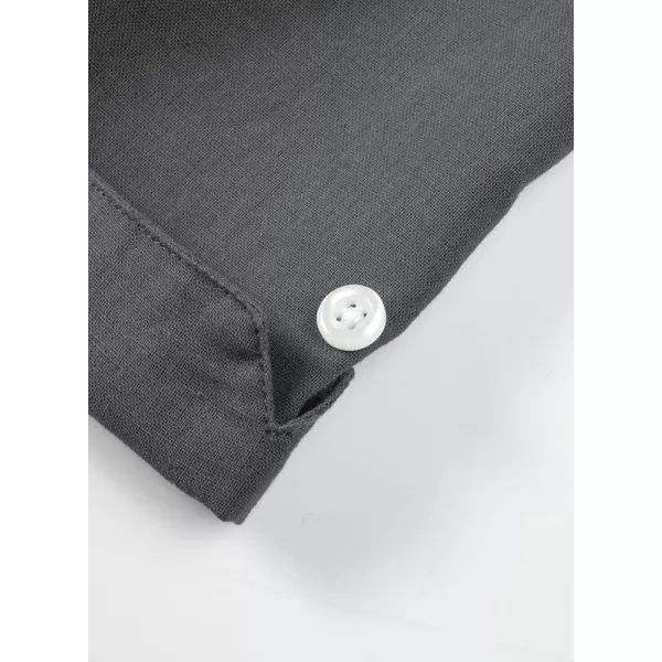 JMIERR Mens Cotton Linen Guayabera Shirts Casual Button Up Short Sleeve Summer Beach Shirt