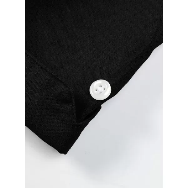 JMIERR Mens Cotton Linen Guayabera Shirts Casual Button Up Short Sleeve Summer Beach Shirt