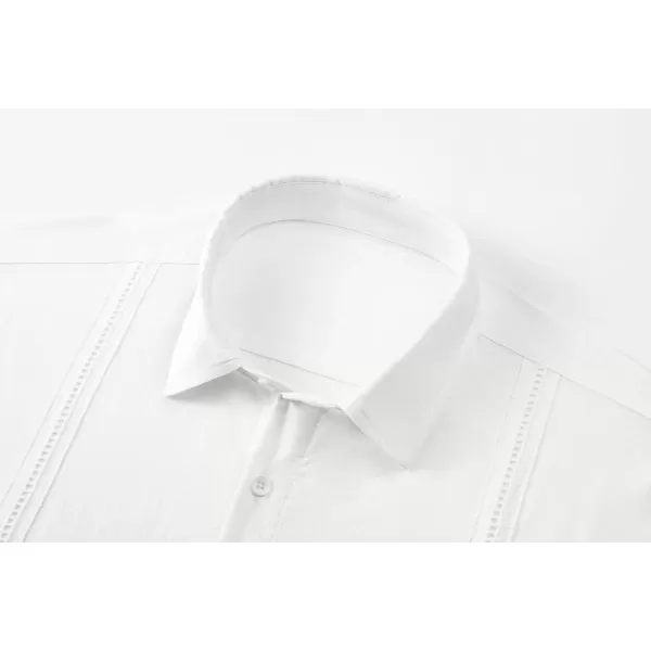 JMIERR Mens Cotton Linen Guayabera Shirts Casual Button Up Short Sleeve Summer Beach Shirt