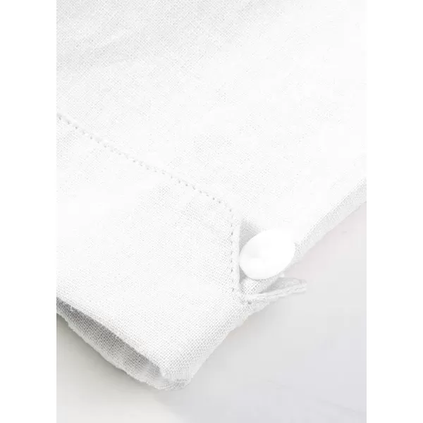 JMIERR Mens Cotton Linen Guayabera Shirts Casual Button Up Short Sleeve Summer Beach Shirt