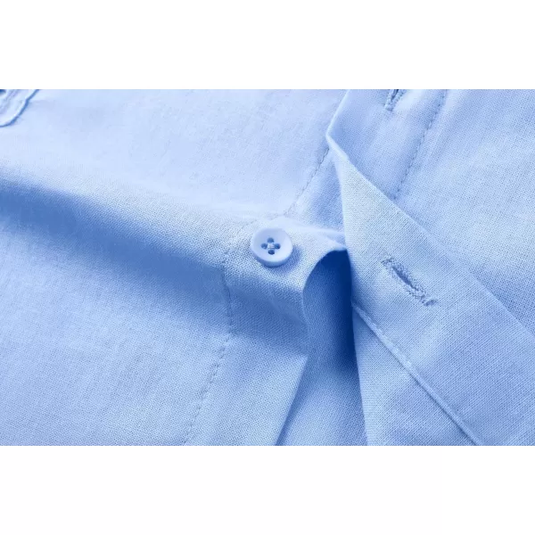 JMIERR Mens Cotton Linen Guayabera Shirts Casual Button Up Short Sleeve Summer Beach Shirt