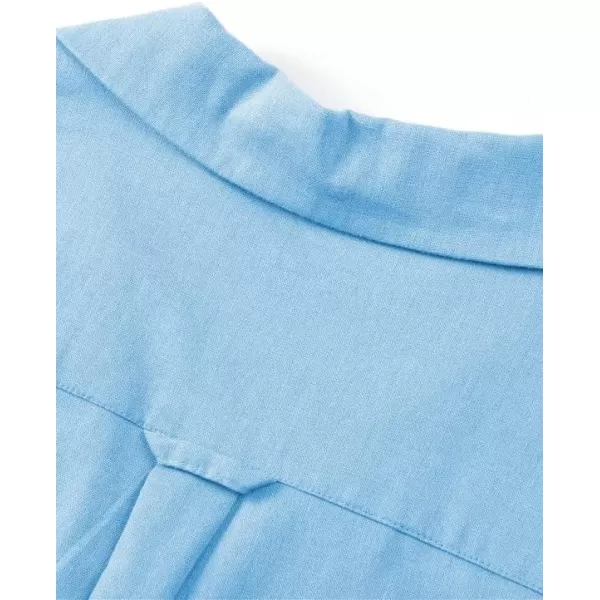 JMIERR Mens Cotton Linen Guayabera Shirts Casual Button Up Short Sleeve Summer Beach Shirt