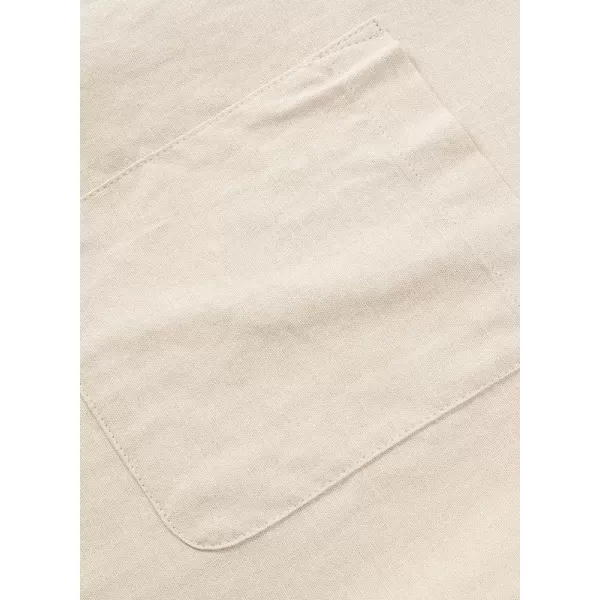 JMIERR Mens Cotton Linen Guayabera Shirts Casual Button Up Short Sleeve Summer Beach Shirt