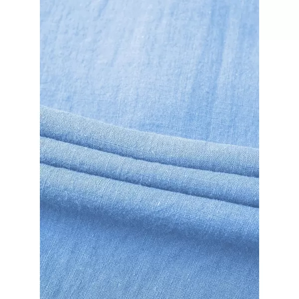 JMIERR Mens Cotton Linen Henley Shirt Casual Button Down Short Sleeve Tropical Shirts Summer Beach T Shirts