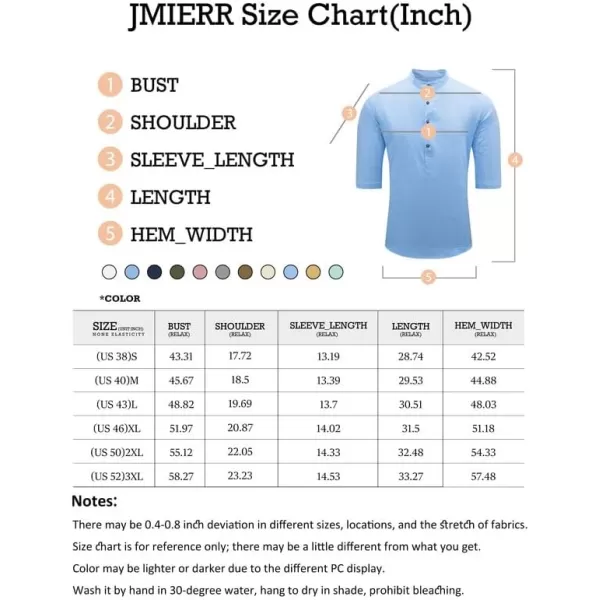 JMIERR Mens Cotton Linen Henley Shirt Casual Button Down Short Sleeve Tropical Shirts Summer Beach T Shirts