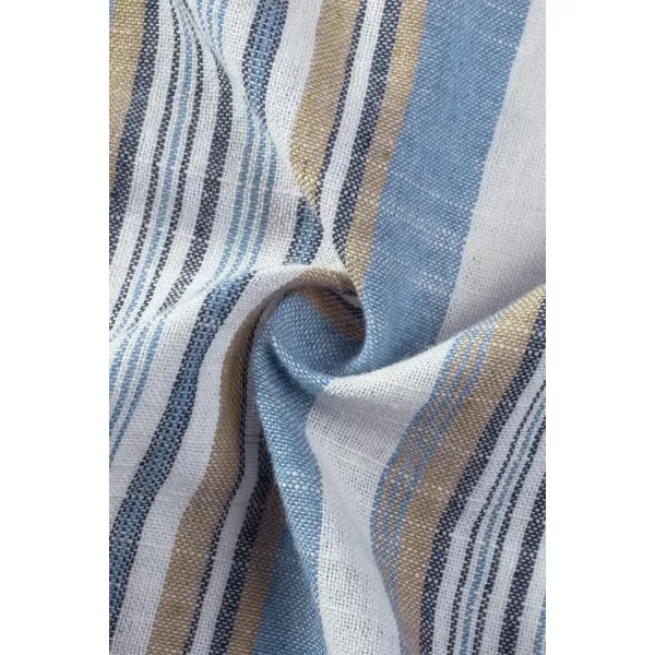 JMIERR Men's Cotton Shirts Casual Long Sleeve Button-Down Striped Dress Shirt