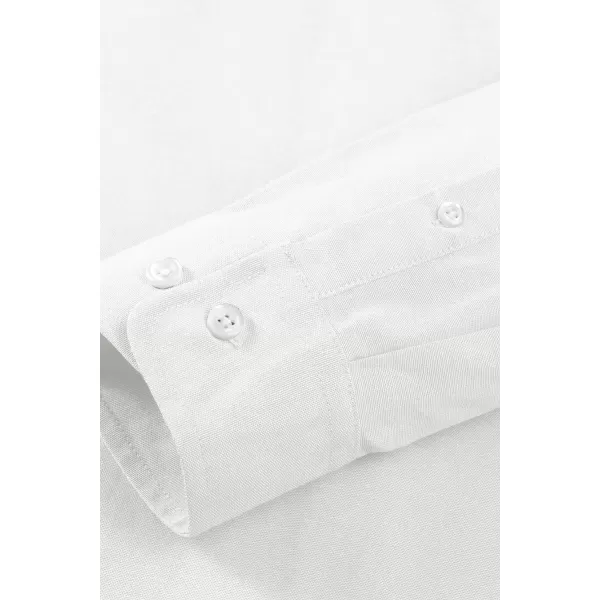 JMIERR Men's Cotton Shirts Casual Long Sleeve Button-Down Striped Dress Shirt