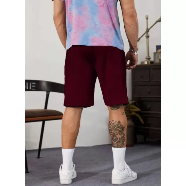 JMIERR Mens Cotton Sweat Shorts with 3 Pockets Workout Lounge Jogger Athletic Shorts 7 inch Inseam Running Shorts