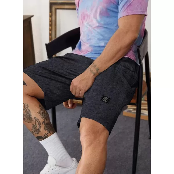 JMIERR Mens Cotton Sweat Shorts with 3 Pockets Workout Lounge Jogger Athletic Shorts 7 inch Inseam Running Shorts