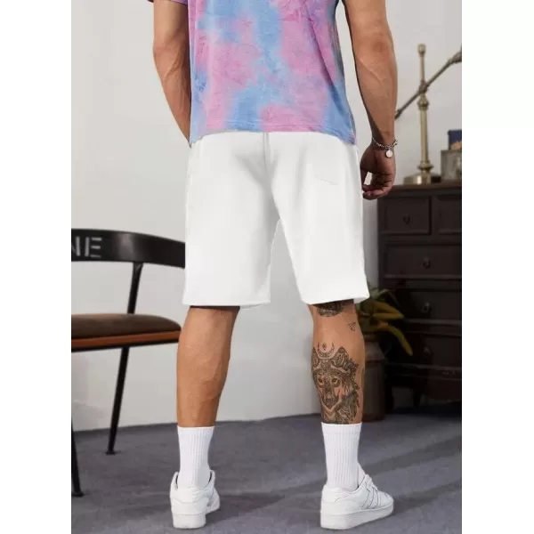 JMIERR Mens Cotton Sweat Shorts with 3 Pockets Workout Lounge Jogger Athletic Shorts 7 inch Inseam Running Shorts