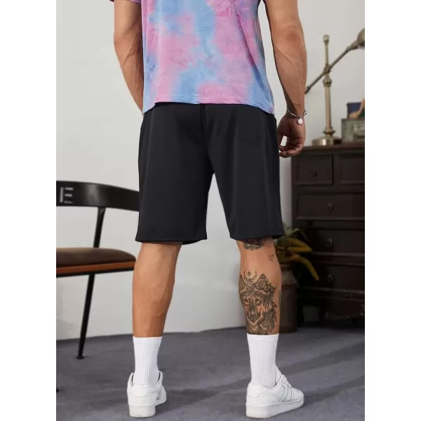 JMIERR Mens Cotton Sweat Shorts with 3 Pockets Workout Lounge Jogger Athletic Shorts 7 inch Inseam Running Shorts