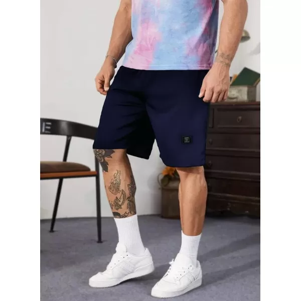JMIERR Mens Cotton Sweat Shorts with 3 Pockets Workout Lounge Jogger Athletic Shorts 7 inch Inseam Running Shorts