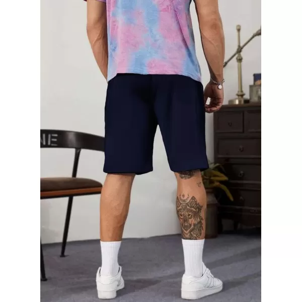 JMIERR Mens Cotton Sweat Shorts with 3 Pockets Workout Lounge Jogger Athletic Shorts 7 inch Inseam Running Shorts