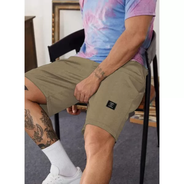 JMIERR Mens Cotton Sweat Shorts with 3 Pockets Workout Lounge Jogger Athletic Shorts 7 inch Inseam Running Shorts