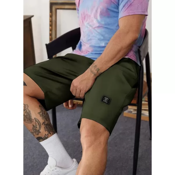 JMIERR Mens Cotton Sweat Shorts with 3 Pockets Workout Lounge Jogger Athletic Shorts 7 inch Inseam Running Shorts