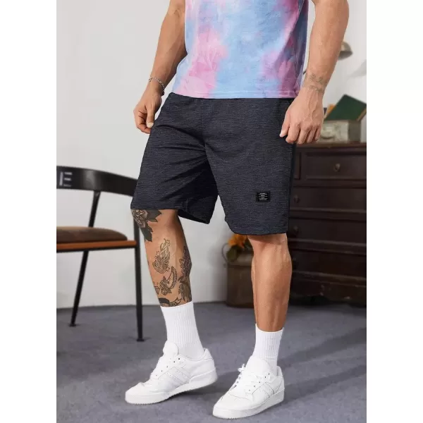 JMIERR Mens Cotton Sweat Shorts with 3 Pockets Workout Lounge Jogger Athletic Shorts 7 inch Inseam Running Shorts