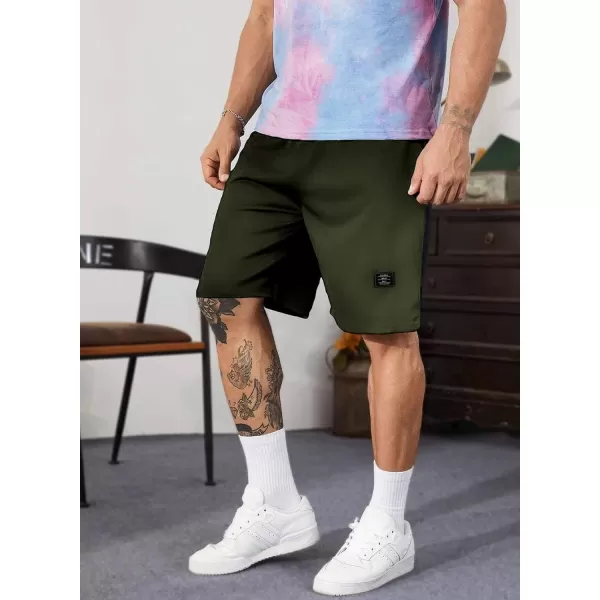 JMIERR Mens Cotton Sweat Shorts with 3 Pockets Workout Lounge Jogger Athletic Shorts 7 inch Inseam Running Shorts