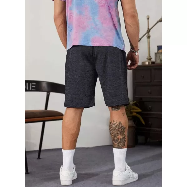 JMIERR Mens Cotton Sweat Shorts with 3 Pockets Workout Lounge Jogger Athletic Shorts 7 inch Inseam Running Shorts