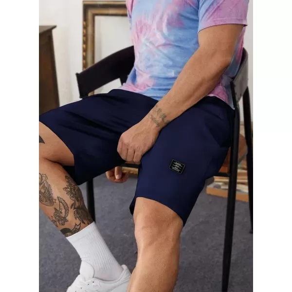JMIERR Mens Cotton Sweat Shorts with 3 Pockets Workout Lounge Jogger Athletic Shorts 7 inch Inseam Running Shorts