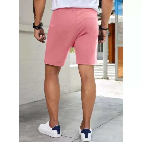 JMIERR Mens Cotton Sweat Shorts with 3 Pockets Workout Lounge Jogger Athletic Shorts 7 inch Inseam Running Shorts