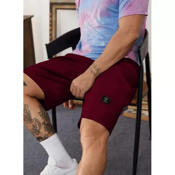 JMIERR Mens Cotton Sweat Shorts with 3 Pockets Workout Lounge Jogger Athletic Shorts 7 inch Inseam Running Shorts