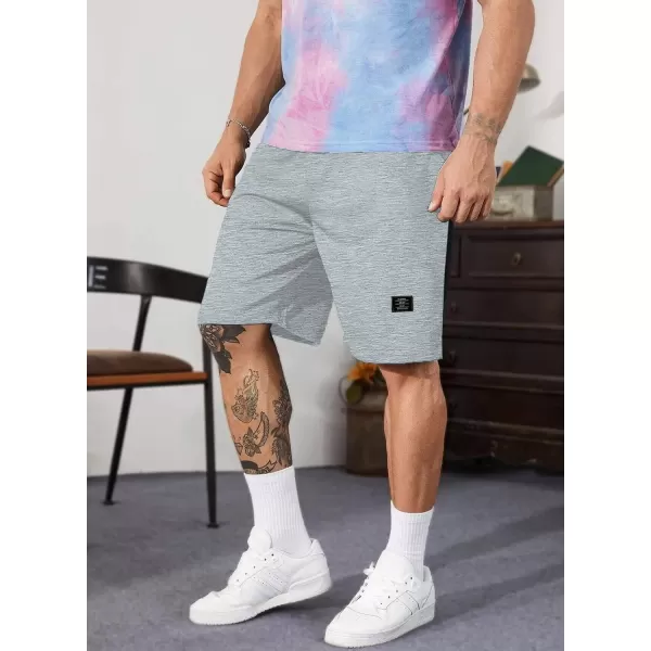 JMIERR Mens Cotton Sweat Shorts with 3 Pockets Workout Lounge Jogger Athletic Shorts 7 inch Inseam Running Shorts
