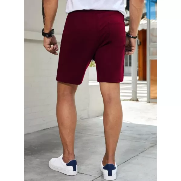 JMIERR Mens Cotton Sweat Shorts with 3 Pockets Workout Lounge Jogger Athletic Shorts 7 inch Inseam Running Shorts