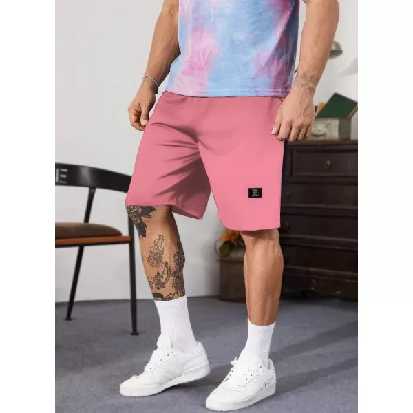 JMIERR Mens Cotton Sweat Shorts with 3 Pockets Workout Lounge Jogger Athletic Shorts 7 inch Inseam Running Shorts
