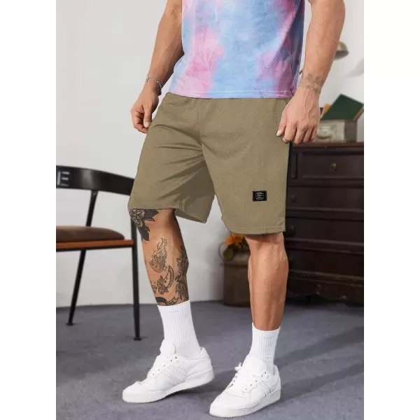 JMIERR Mens Cotton Sweat Shorts with 3 Pockets Workout Lounge Jogger Athletic Shorts 7 inch Inseam Running Shorts