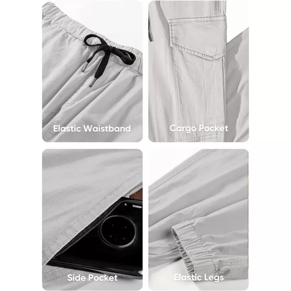 JMIERR Mens Fashion Cargo Pants - Casual Cotton Tapered Stretch Twill Drawstring Athletic Joggers Sweatpants with 6 Pockets