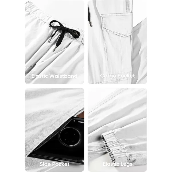 JMIERR Mens Fashion Cargo Pants - Casual Cotton Tapered Stretch Twill Drawstring Athletic Joggers Sweatpants with 6 Pockets