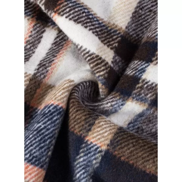 JMIERR Mens Flannel Shirts Shackets Casual Button Down Long Sleeve Plaid Shirt Lightweight Jackets with Pockets