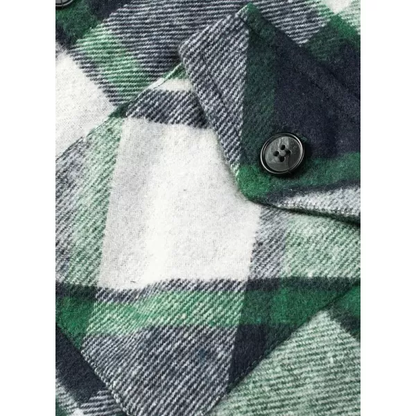JMIERR Mens Flannel Shirts Shackets Casual Button Down Long Sleeve Plaid Shirt Lightweight Jackets with Pockets