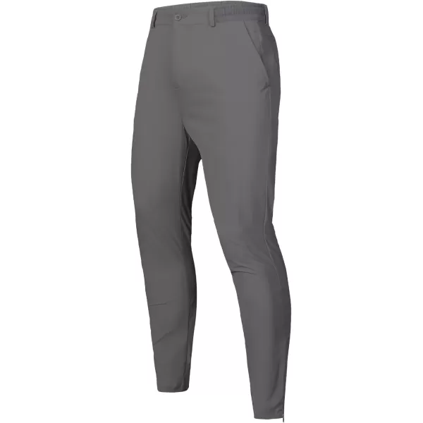 JMIERR Men's Golf Pants - Casual Stretch Slim Fit Joggers Pants Hiking Travel Work Flex Dress Pants