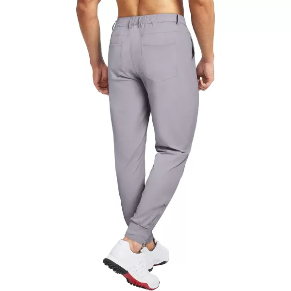 JMIERR Men's Golf Pants - Casual Stretch Slim Fit Joggers Pants Hiking Travel Work Flex Dress Pants