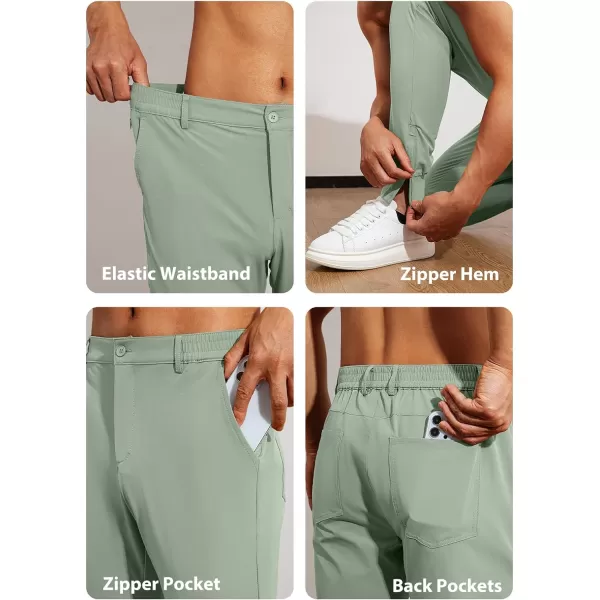 JMIERR Men's Golf Pants - Casual Stretch Slim Fit Joggers Pants Hiking Travel Work Flex Dress Pants