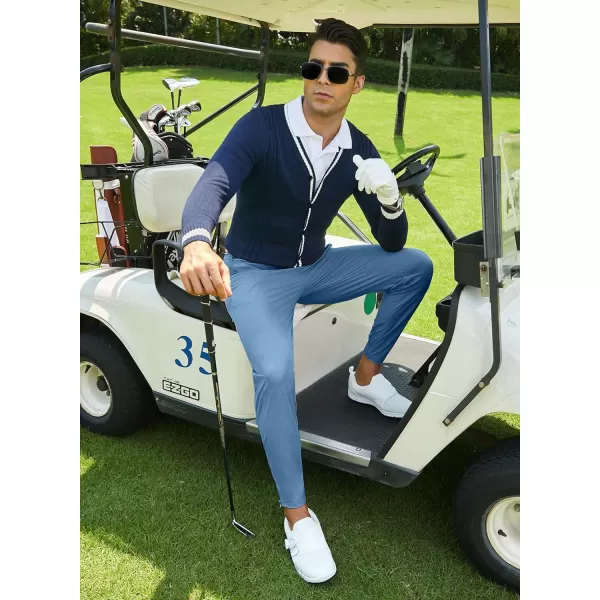 JMIERR Men's Golf Pants - Casual Stretch Slim Fit Joggers Pants Hiking Travel Work Flex Dress Pants