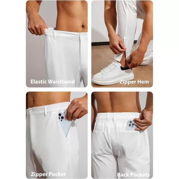 JMIERR Men's Golf Pants - Casual Stretch Slim Fit Joggers Pants Hiking Travel Work Flex Dress Pants