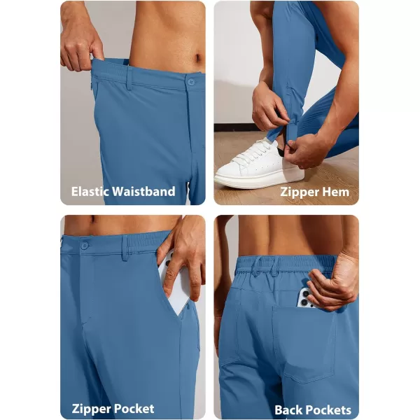 JMIERR Men's Golf Pants - Casual Stretch Slim Fit Joggers Pants Hiking Travel Work Flex Dress Pants