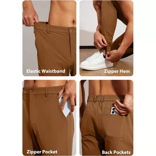 JMIERR Men's Golf Pants - Casual Stretch Slim Fit Joggers Pants Hiking Travel Work Flex Dress Pants