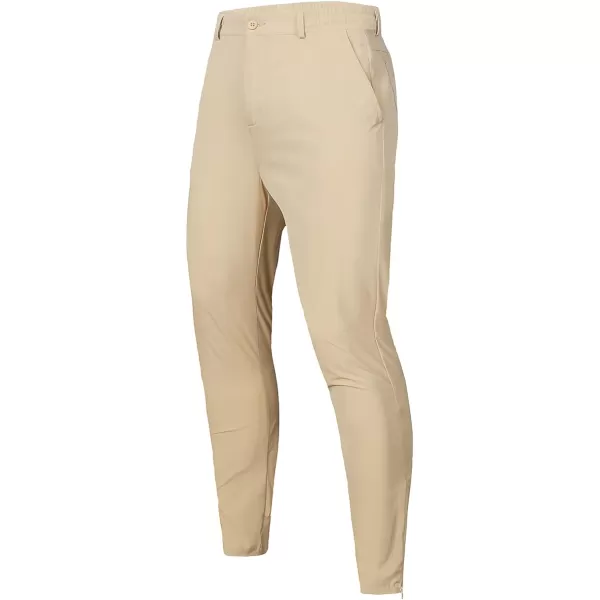 JMIERR Men's Golf Pants - Casual Stretch Slim Fit Joggers Pants Hiking Travel Work Flex Dress Pants