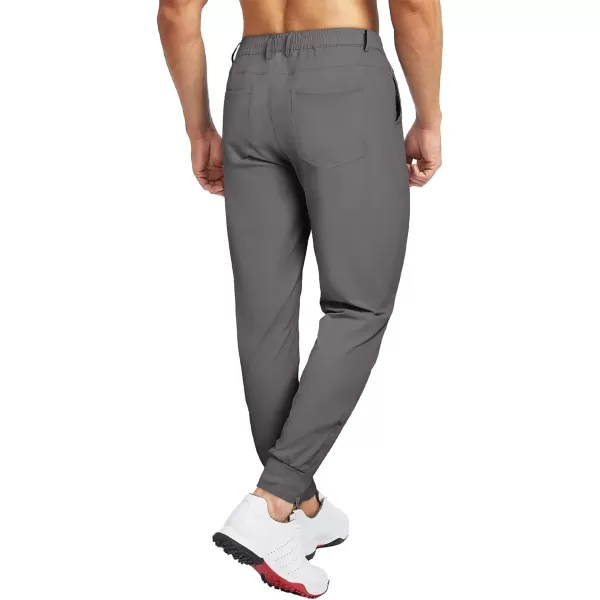 JMIERR Men's Golf Pants - Casual Stretch Slim Fit Joggers Pants Hiking Travel Work Flex Dress Pants