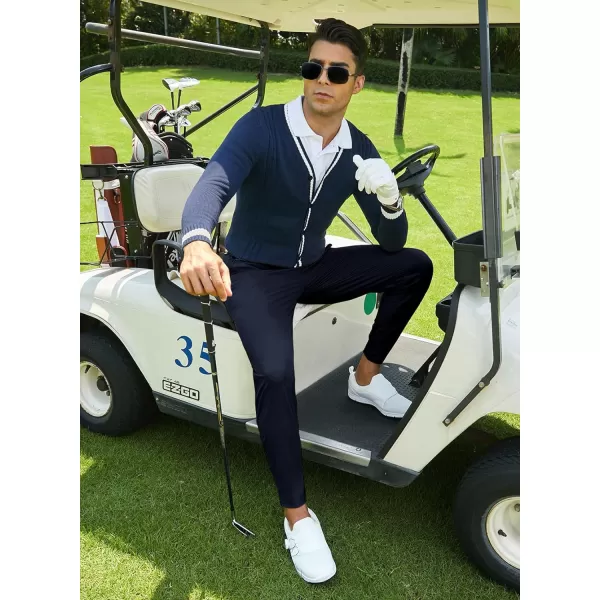 JMIERR Men's Golf Pants - Casual Stretch Slim Fit Joggers Pants Hiking Travel Work Flex Dress Pants