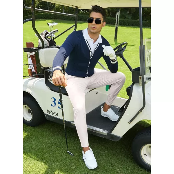 JMIERR Men's Golf Pants - Casual Stretch Slim Fit Joggers Pants Hiking Travel Work Flex Dress Pants