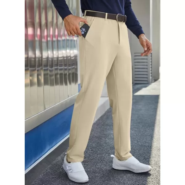 JMIERR Mens Golf Pants Slim Fit Stretch Dress Pants Running Travel Casual Pants with Pockets