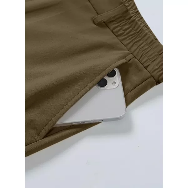 JMIERR Mens Golf Pants Slim Fit Stretch Dress Pants Running Travel Casual Pants with Pockets