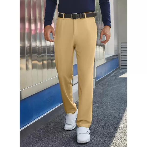 JMIERR Mens Golf Pants Slim Fit Stretch Dress Pants Running Travel Casual Pants with Pockets