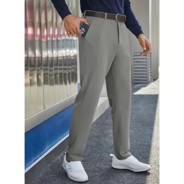 JMIERR Mens Golf Pants Slim Fit Stretch Dress Pants Running Travel Casual Pants with Pockets